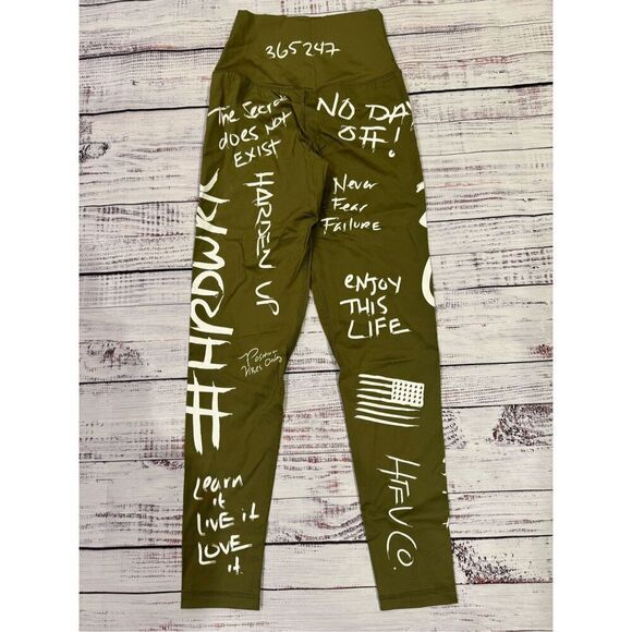 HTFU high waist analog leggings green extra small V4 limited edition - Picture 4 of 5